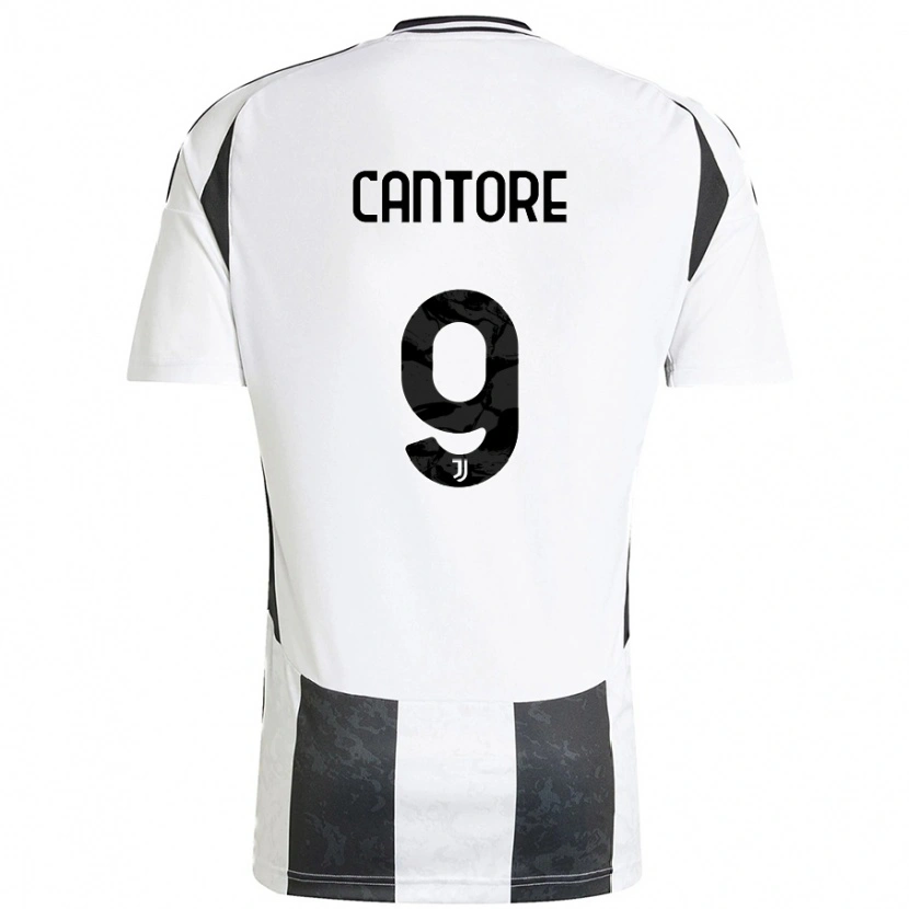 Danxen Herren Sofia Cantore #9 Weiß Schwarz Heimtrikot Trikot 2024/25 T-Shirt