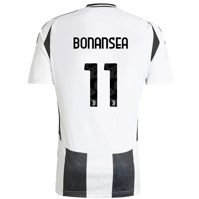 Danxen Herren Barbara Bonansea #11 Weiß Schwarz Heimtrikot Trikot 2024/25 T-Shirt