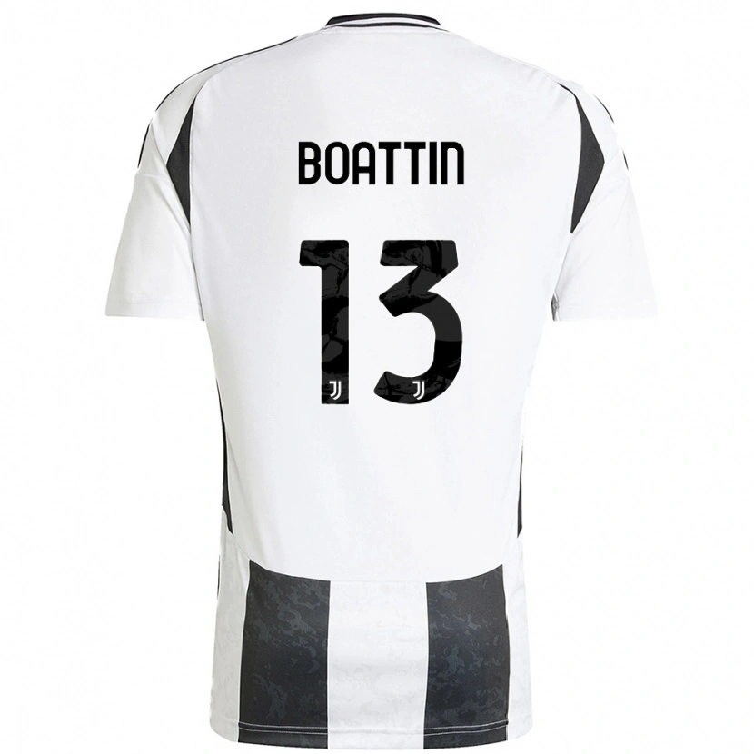 Danxen Herren Lisa Boattin #13 Weiß Schwarz Heimtrikot Trikot 2024/25 T-Shirt