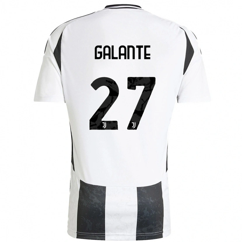 Danxen Herren Tommaso Galante #27 Weiß Schwarz Heimtrikot Trikot 2024/25 T-Shirt