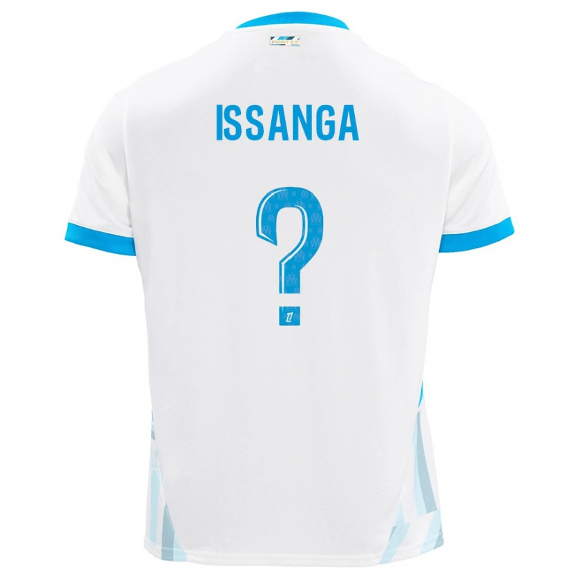 Danxen Herren Alexandre Issanga #0 Weiß Himmelblau Heimtrikot Trikot 2024/25 T-Shirt