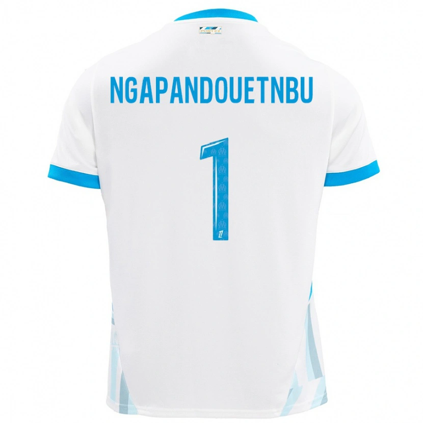 Danxen Herren Simon Ngapandouetnbu #1 Weiß Himmelblau Heimtrikot Trikot 2024/25 T-Shirt