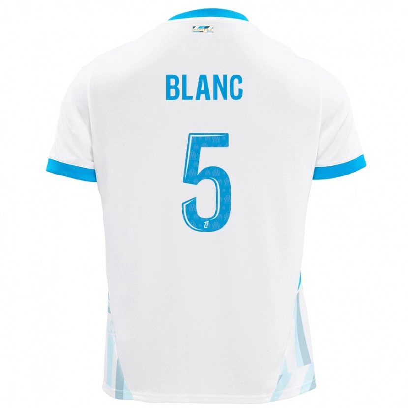 Danxen Herren Amandine Blanc #5 Weiß Himmelblau Heimtrikot Trikot 2024/25 T-Shirt