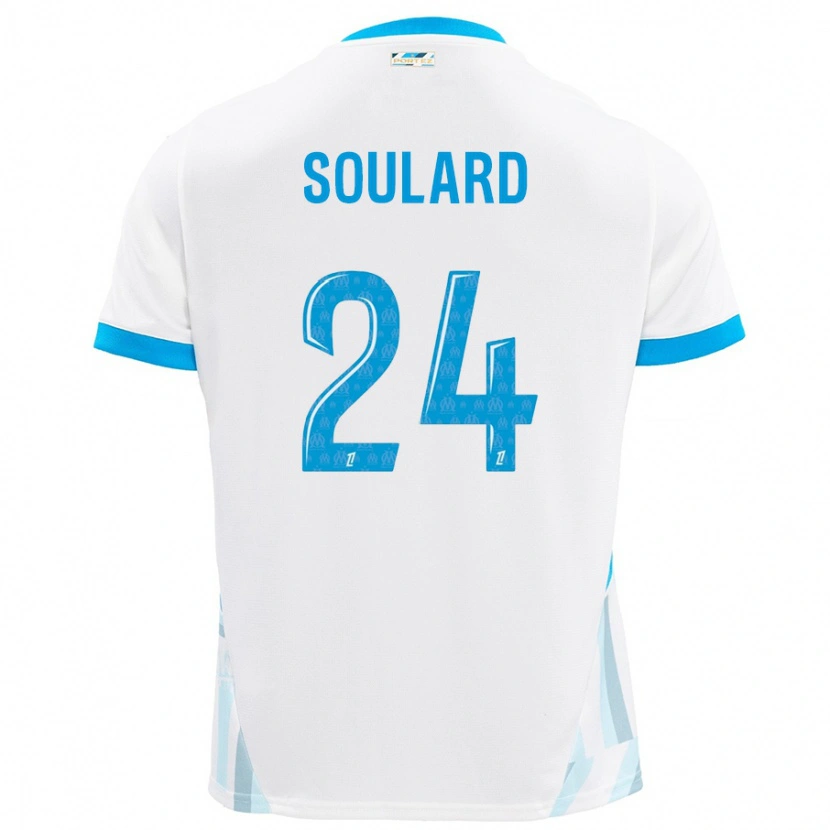 Danxen Herren Amandine Soulard #24 Weiß Himmelblau Heimtrikot Trikot 2024/25 T-Shirt