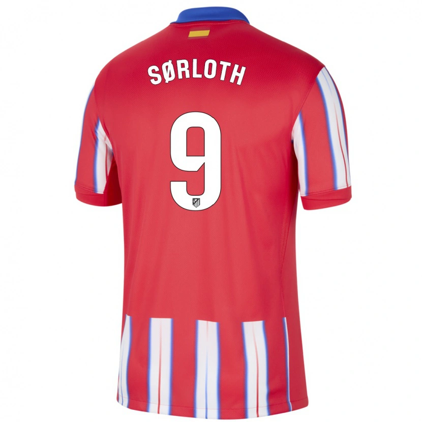Danxen Herren Alexander Sørloth #9 Rot Weiß Blau Heimtrikot Trikot 2024/25 T-Shirt
