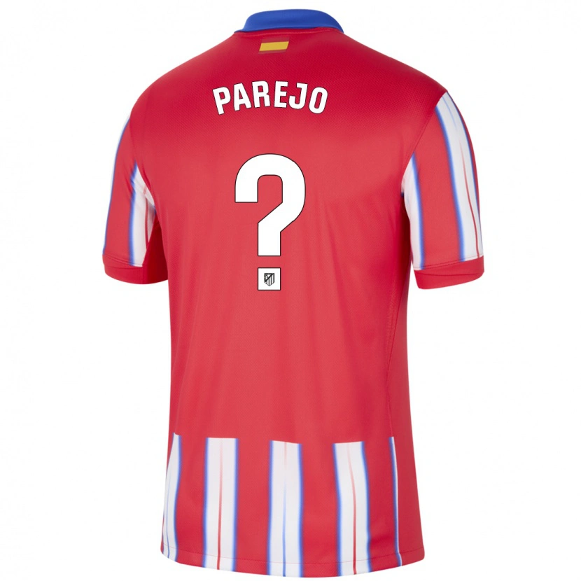 Danxen Herren Óscar Parejo #0 Rot Weiß Blau Heimtrikot Trikot 2024/25 T-Shirt