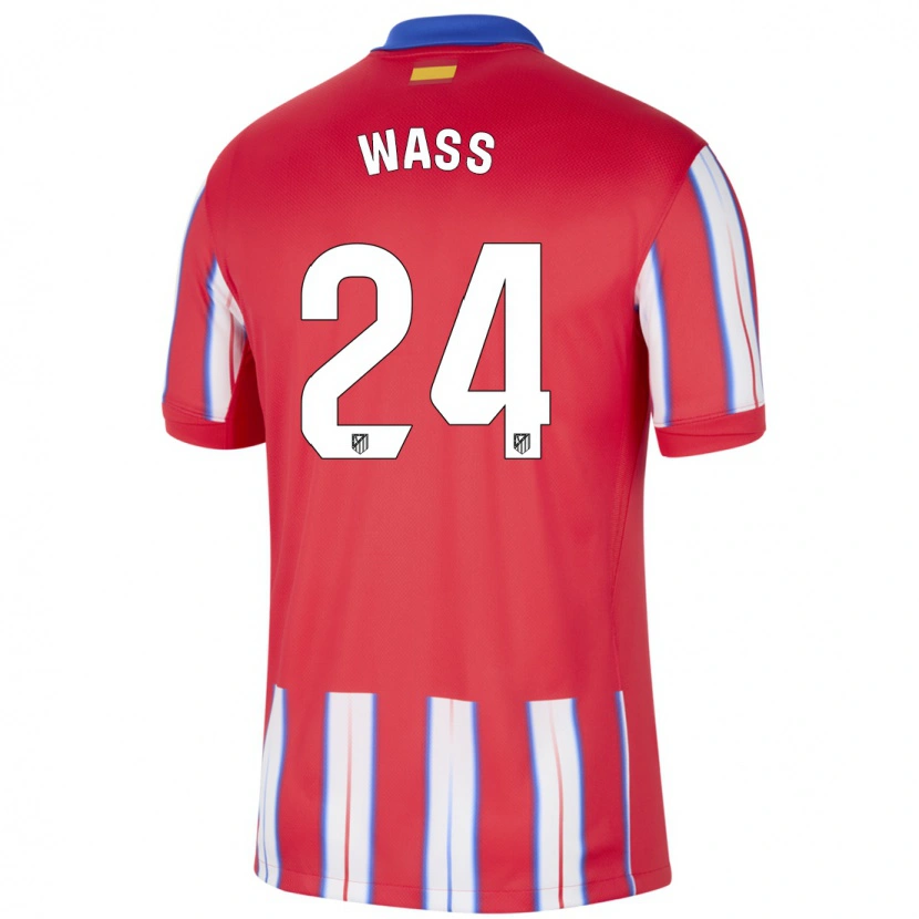 Danxen Herren Daniel Wass #24 Rot Weiß Blau Heimtrikot Trikot 2024/25 T-Shirt