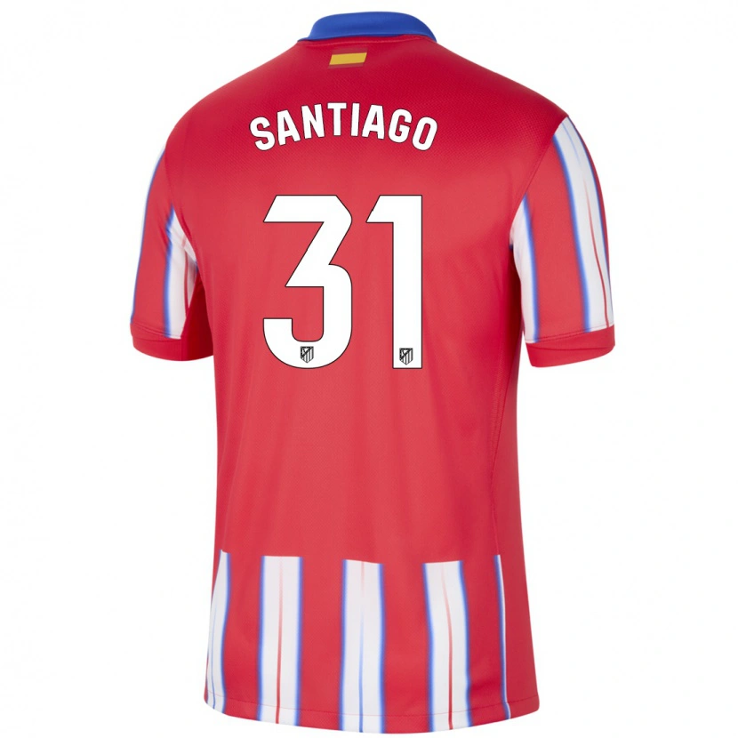 Danxen Herren Abraham Santiago #31 Rot Weiß Blau Heimtrikot Trikot 2024/25 T-Shirt