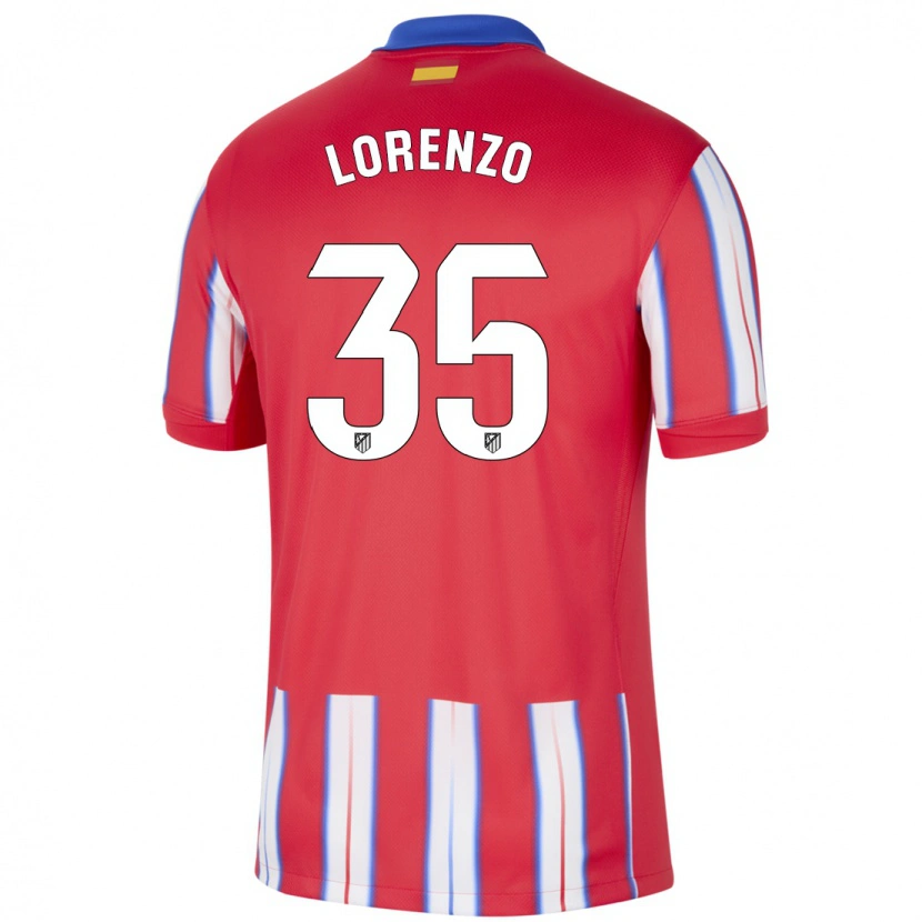 Danxen Herren Diego Lorenzo #35 Rot Weiß Blau Heimtrikot Trikot 2024/25 T-Shirt