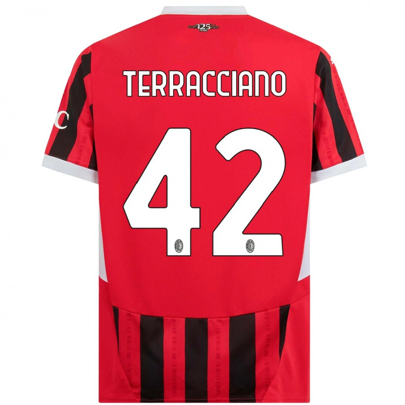 Danxen Herren Filippo Terracciano #42 Rot Schwarz Heimtrikot Trikot 2024/25 T-Shirt