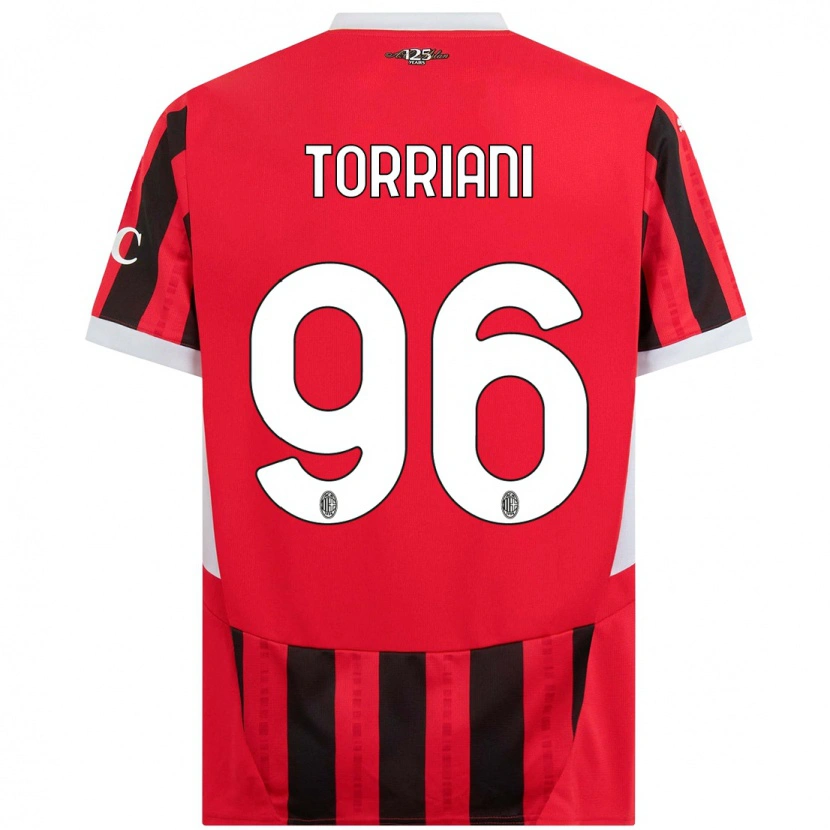 Danxen Herren Lorenzo Torriani #96 Rot Schwarz Heimtrikot Trikot 2024/25 T-Shirt