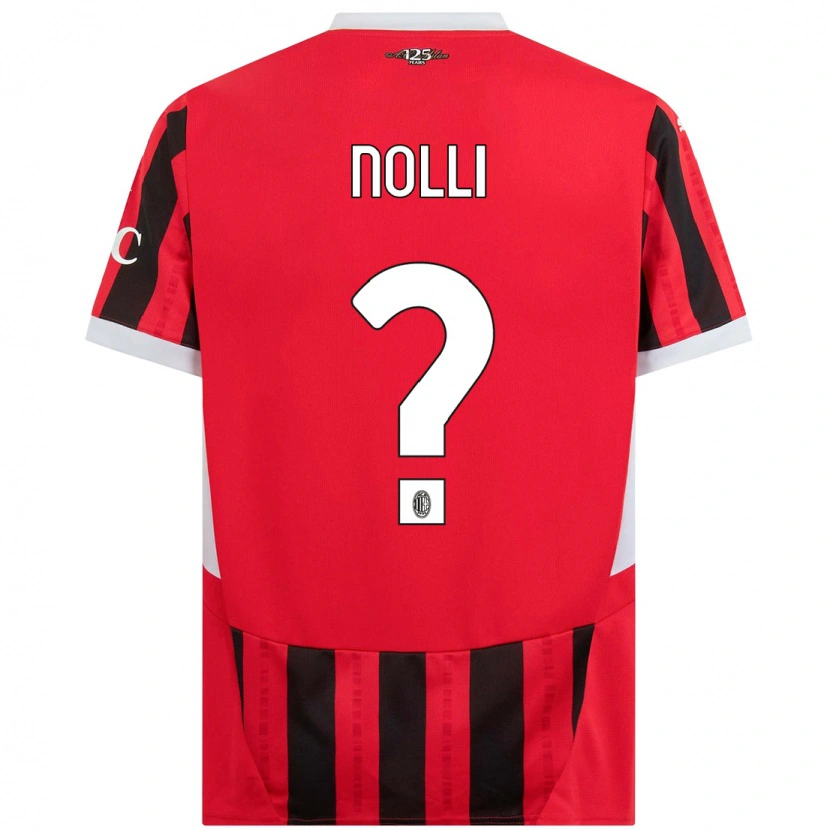 Danxen Herren Luca Nolli #0 Rot Schwarz Heimtrikot Trikot 2024/25 T-Shirt
