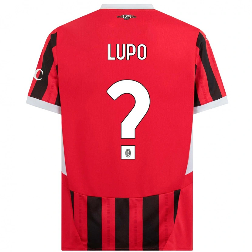 Danxen Herren Simone Lupo #0 Rot Schwarz Heimtrikot Trikot 2024/25 T-Shirt