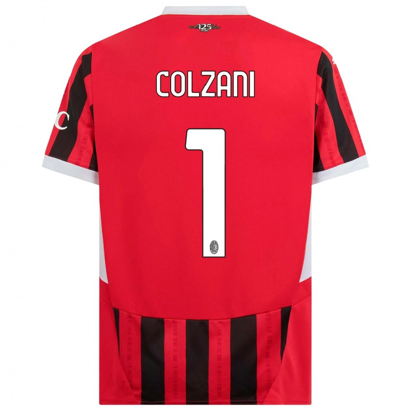 Danxen Herren Edoardo Colzani #1 Rot Schwarz Heimtrikot Trikot 2024/25 T-Shirt