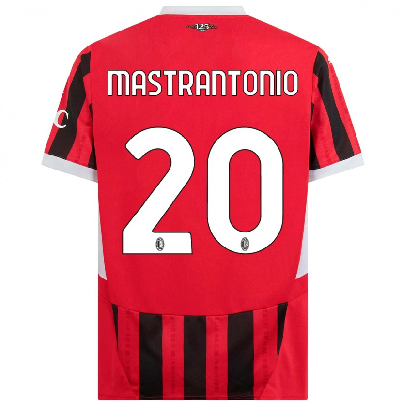 Danxen Herren Davide Mastrantonio #20 Rot Schwarz Heimtrikot Trikot 2024/25 T-Shirt