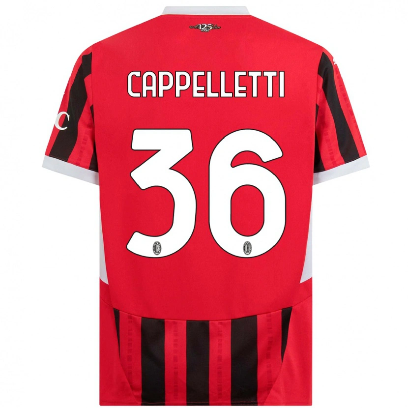 Danxen Herren Mattia Cappelletti #36 Rot Schwarz Heimtrikot Trikot 2024/25 T-Shirt