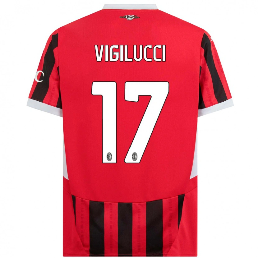 Danxen Herren Valery Vigilucci #17 Rot Schwarz Heimtrikot Trikot 2024/25 T-Shirt