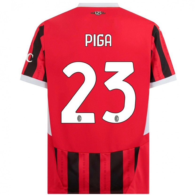 Danxen Herren Julie Piga #23 Rot Schwarz Heimtrikot Trikot 2024/25 T-Shirt