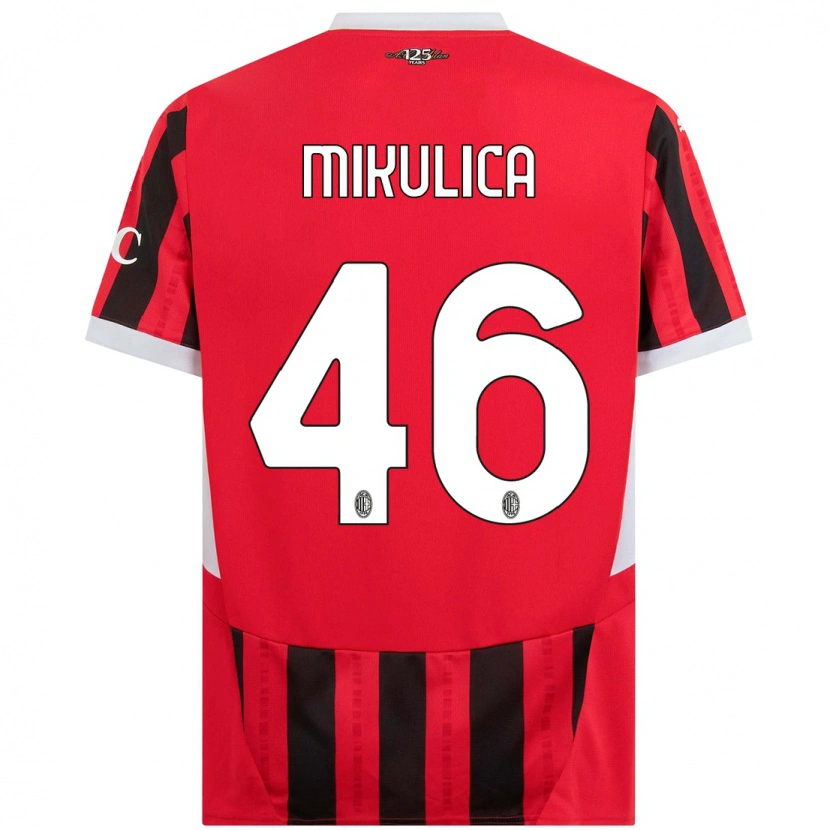 Danxen Herren Petra Mikulica #46 Rot Schwarz Heimtrikot Trikot 2024/25 T-Shirt