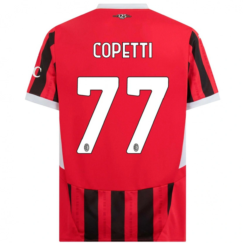 Danxen Herren Matilde Copetti #77 Rot Schwarz Heimtrikot Trikot 2024/25 T-Shirt