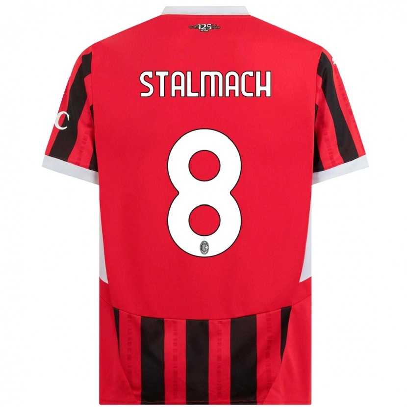 Danxen Herren Dariusz Stalmach #8 Rot Schwarz Heimtrikot Trikot 2024/25 T-Shirt