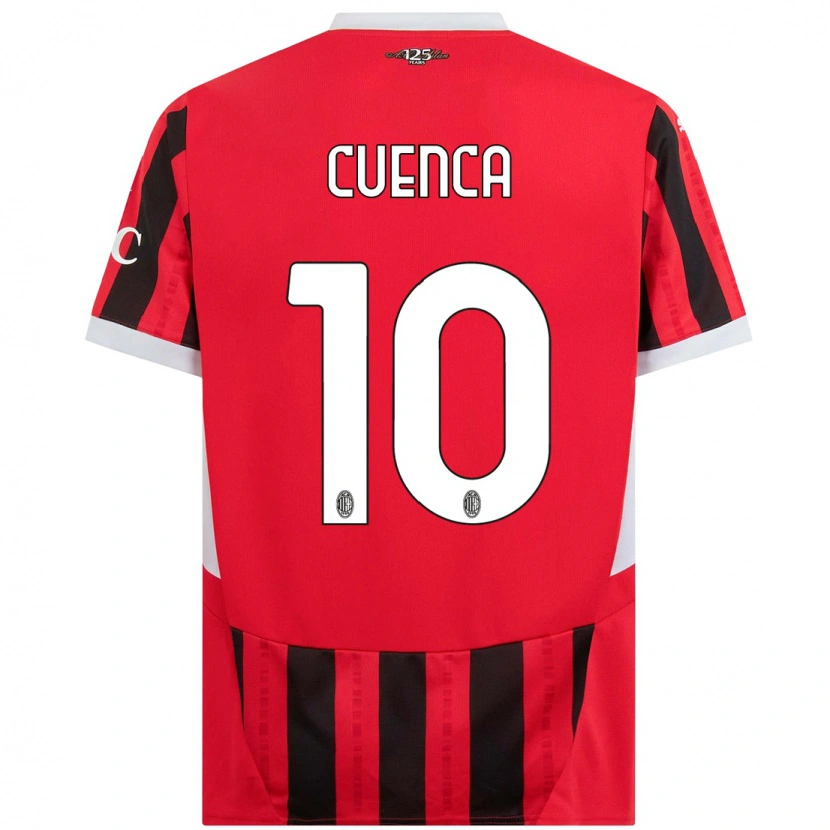 Danxen Herren Hugo Cuenca #10 Rot Schwarz Heimtrikot Trikot 2024/25 T-Shirt