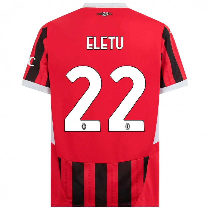 Danxen Herren Victor Eletu #22 Rot Schwarz Heimtrikot Trikot 2024/25 T-Shirt