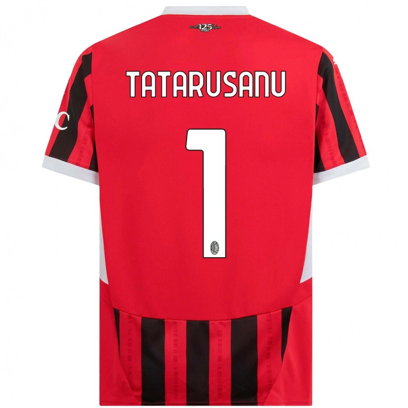 Danxen Herren Ciprian Tatarusanu #1 Rot Schwarz Heimtrikot Trikot 2024/25 T-Shirt