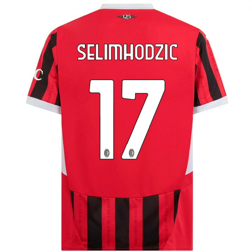 Danxen Herren Noa Selimhodzic #17 Rot Schwarz Heimtrikot Trikot 2024/25 T-Shirt