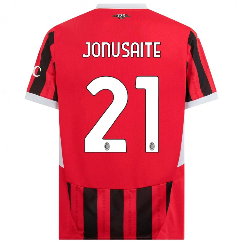 Danxen Herren Rimante Jonusaite #21 Rot Schwarz Heimtrikot Trikot 2024/25 T-Shirt