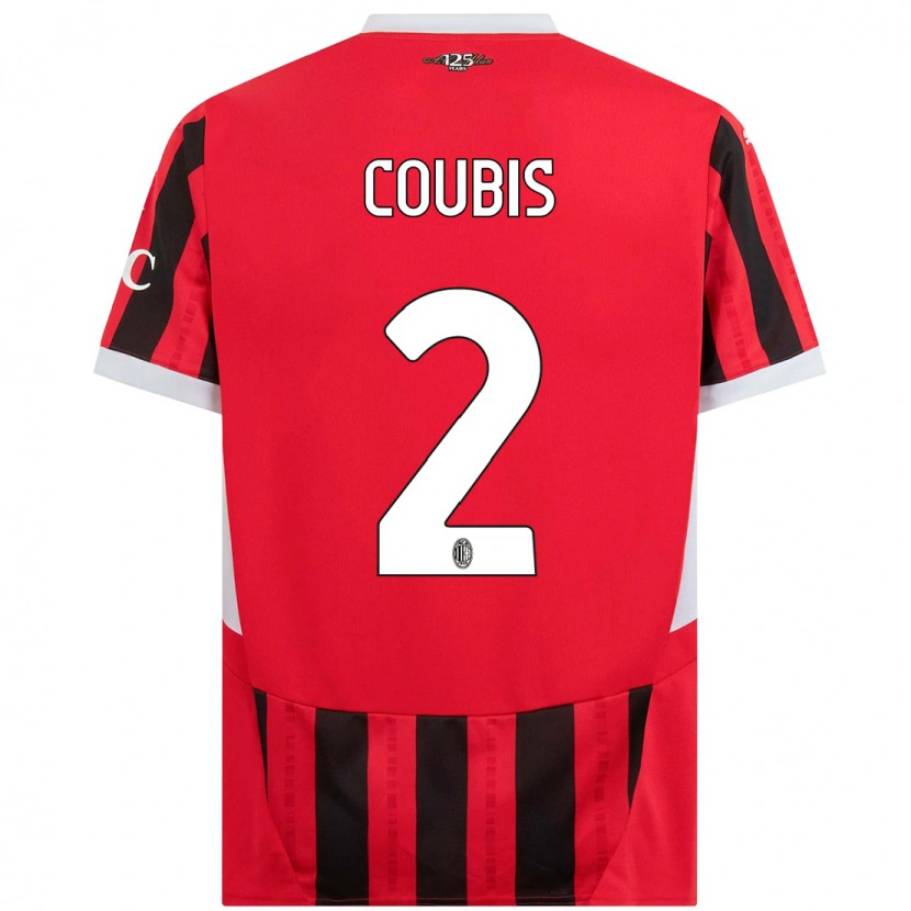 Danxen Herren Andrei Coubis #2 Rot Schwarz Heimtrikot Trikot 2024/25 T-Shirt