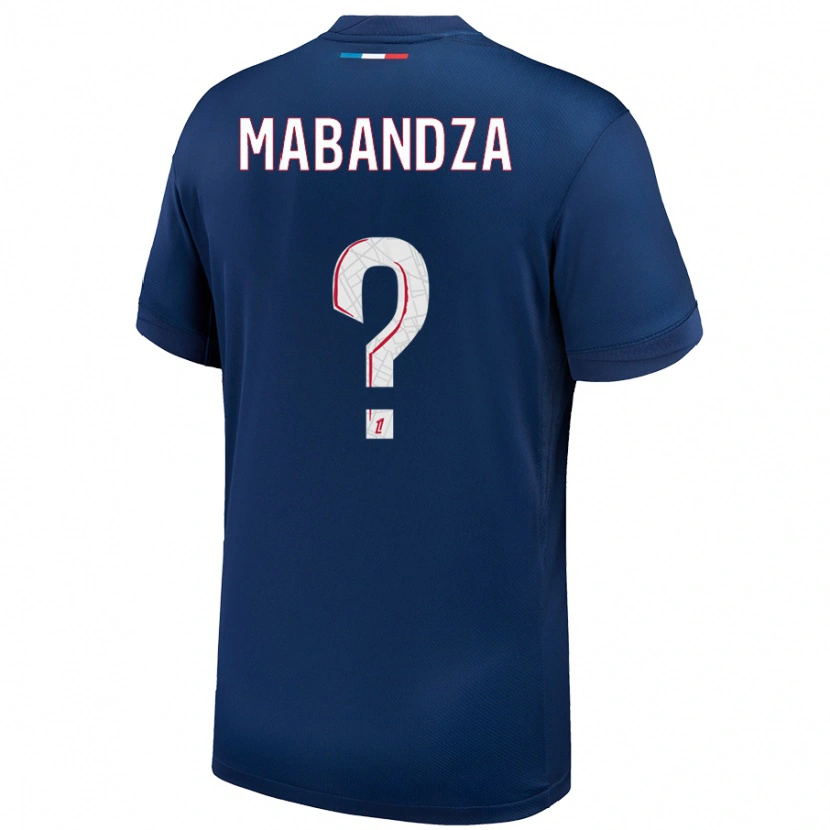 Danxen Herren Emeryc Mabandza Batantou #0 Marineblau Weiß Heimtrikot Trikot 2024/25 T-Shirt