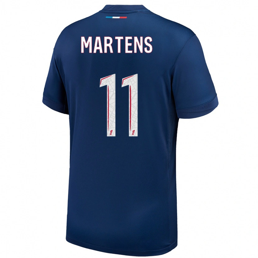 Danxen Herren Lieke Martens #11 Marineblau Weiß Heimtrikot Trikot 2024/25 T-Shirt