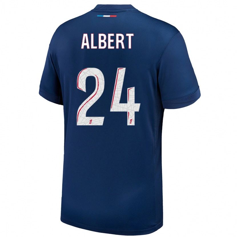 Danxen Herren Korbin Albert #24 Marineblau Weiß Heimtrikot Trikot 2024/25 T-Shirt