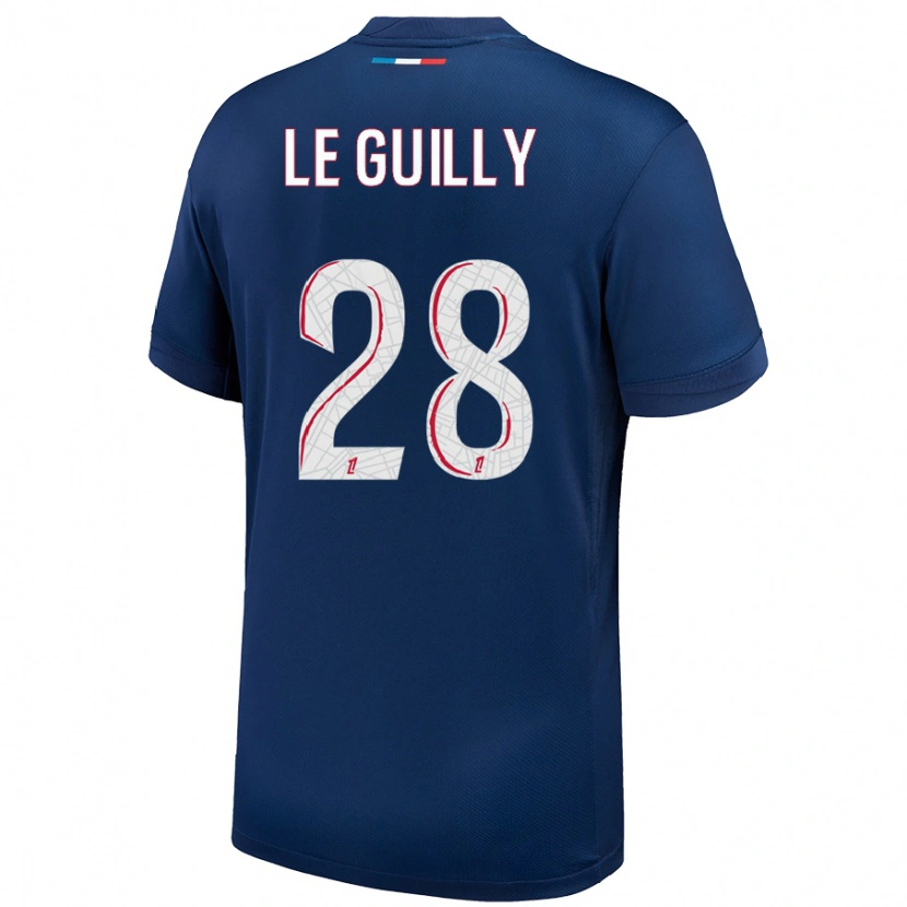 Danxen Herren Jade Le Guilly #28 Marineblau Weiß Heimtrikot Trikot 2024/25 T-Shirt