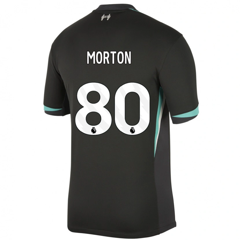 Danxen Herren Tyler Morton #80 Schwarz Anthrazitweiß Auswärtstrikot Trikot 2024/25 T-Shirt