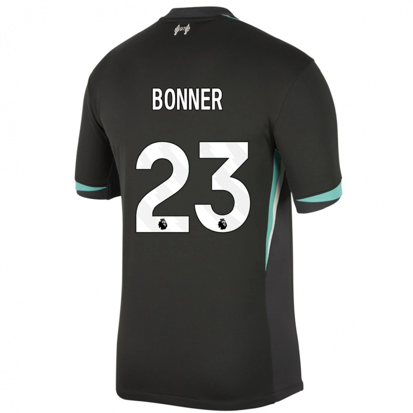 Danxen Herren Gemma Bonner #23 Schwarz Anthrazitweiß Auswärtstrikot Trikot 2024/25 T-Shirt