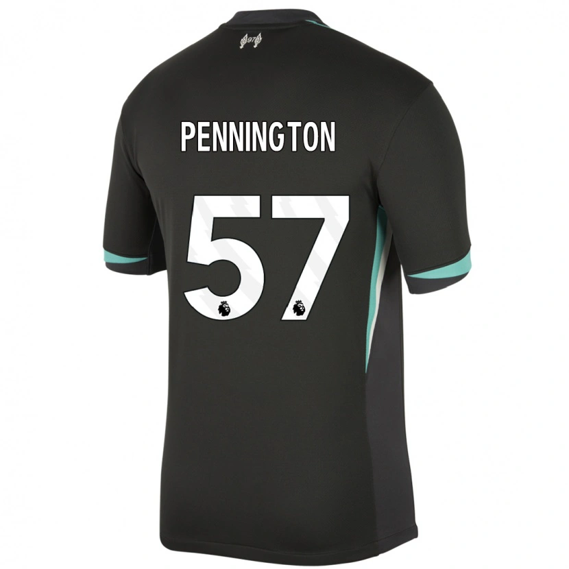 Danxen Herren Cody Pennington #57 Schwarz Anthrazitweiß Auswärtstrikot Trikot 2024/25 T-Shirt