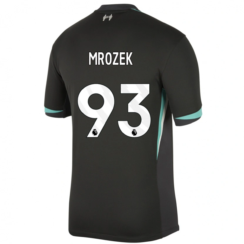 Danxen Herren Fabian Mrozek #93 Schwarz Anthrazitweiß Auswärtstrikot Trikot 2024/25 T-Shirt