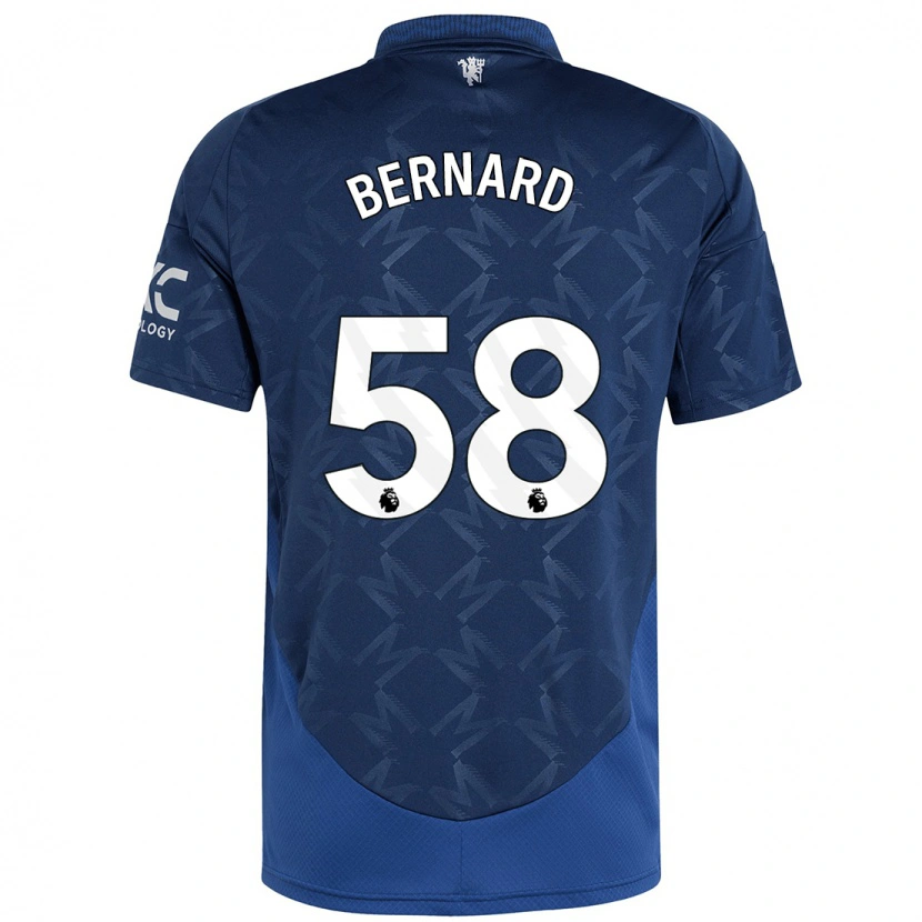 Danxen Herren Bernard #58 Indigo Auswärtstrikot Trikot 2024/25 T-Shirt