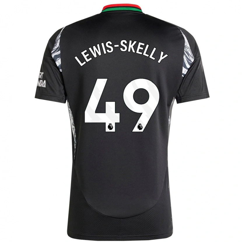 Danxen Herren Myles Lewis-Skelly #49 Schwarz Auswärtstrikot Trikot 2024/25 T-Shirt