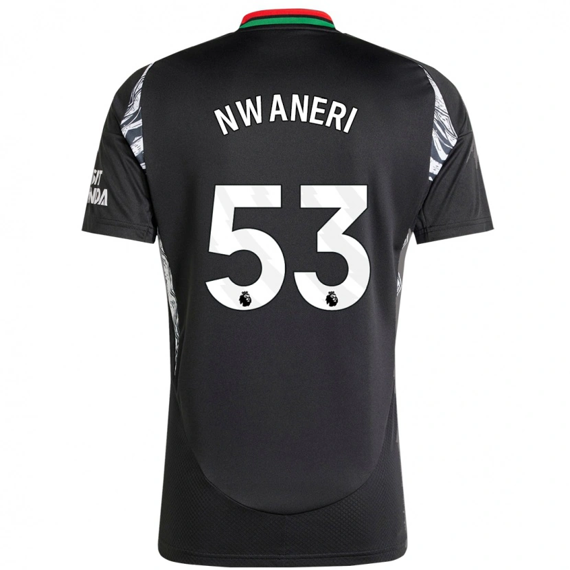 Danxen Herren Ethan Nwaneri #53 Schwarz Auswärtstrikot Trikot 2024/25 T-Shirt