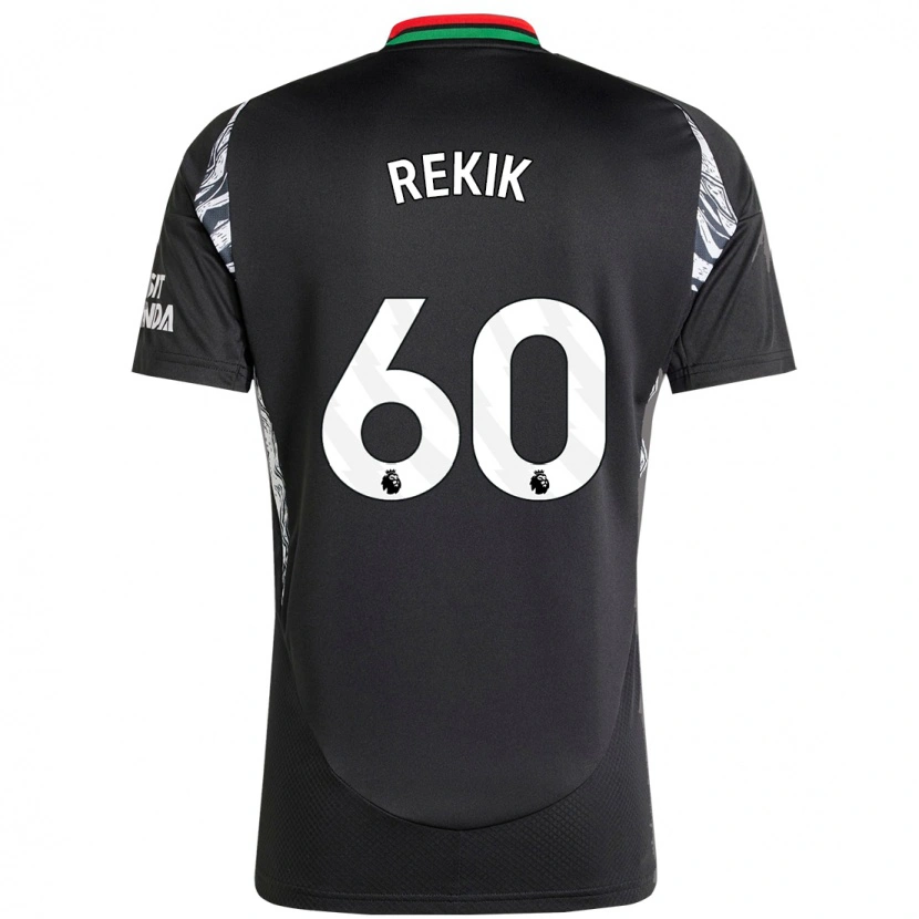 Danxen Herren Omar Rekik #60 Schwarz Auswärtstrikot Trikot 2024/25 T-Shirt