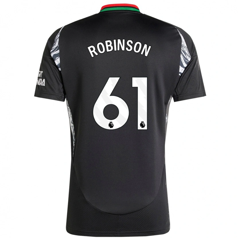 Danxen Herren Josh Robinson #61 Schwarz Auswärtstrikot Trikot 2024/25 T-Shirt