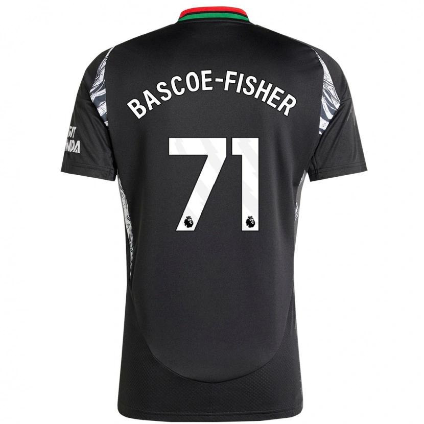 Danxen Herren Jakai Bascoe-Fisher #71 Schwarz Auswärtstrikot Trikot 2024/25 T-Shirt