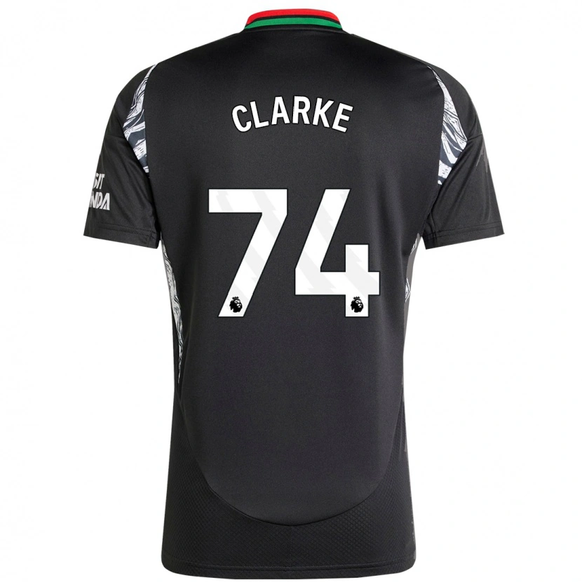 Danxen Herren Brayden Clarke #74 Schwarz Auswärtstrikot Trikot 2024/25 T-Shirt