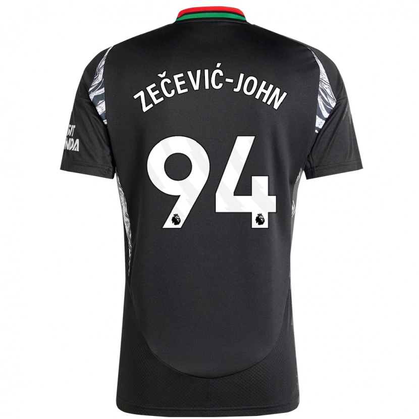 Danxen Herren Louis Zečević-John #94 Schwarz Auswärtstrikot Trikot 2024/25 T-Shirt