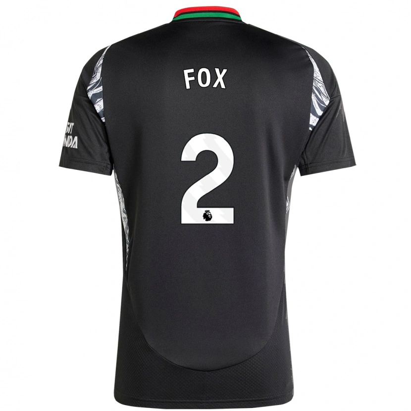 Danxen Herren Emily Fox #2 Schwarz Auswärtstrikot Trikot 2024/25 T-Shirt