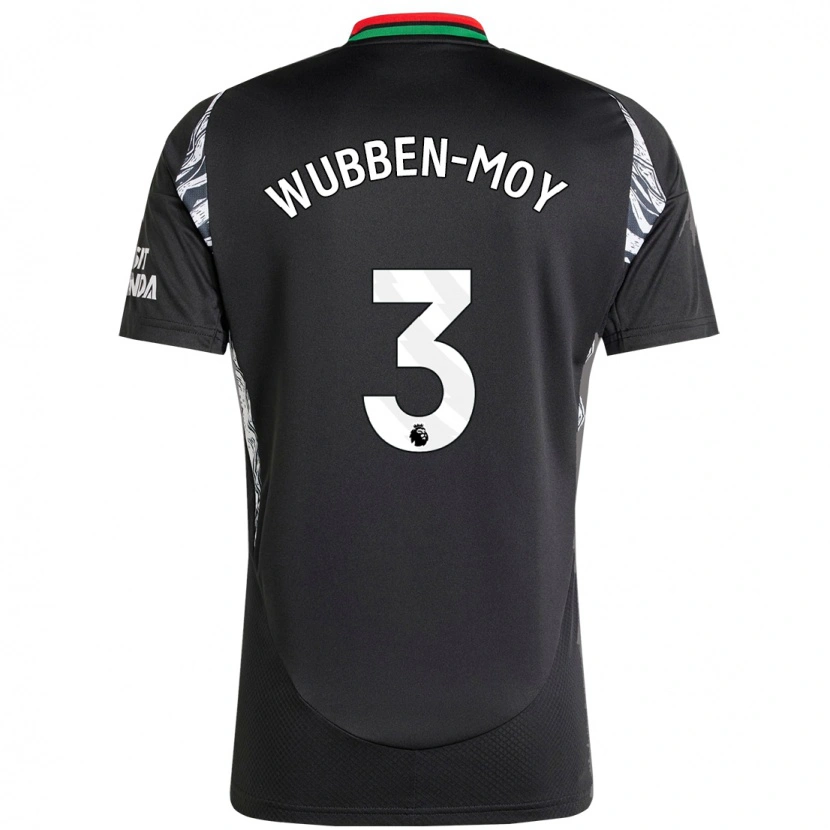 Danxen Herren Lotte Wubben-Moy #3 Schwarz Auswärtstrikot Trikot 2024/25 T-Shirt