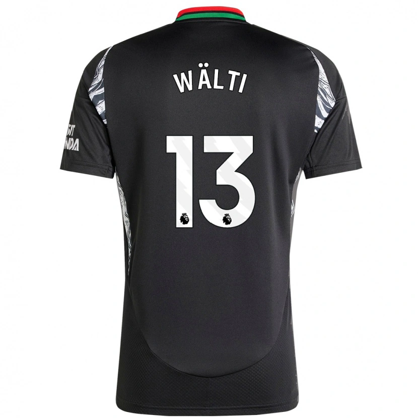 Danxen Herren Lia Wälti #13 Schwarz Auswärtstrikot Trikot 2024/25 T-Shirt